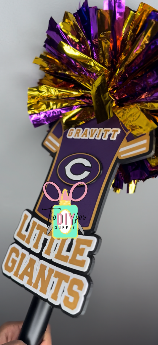 Custom Logo Football Jersey Spirit Stick
