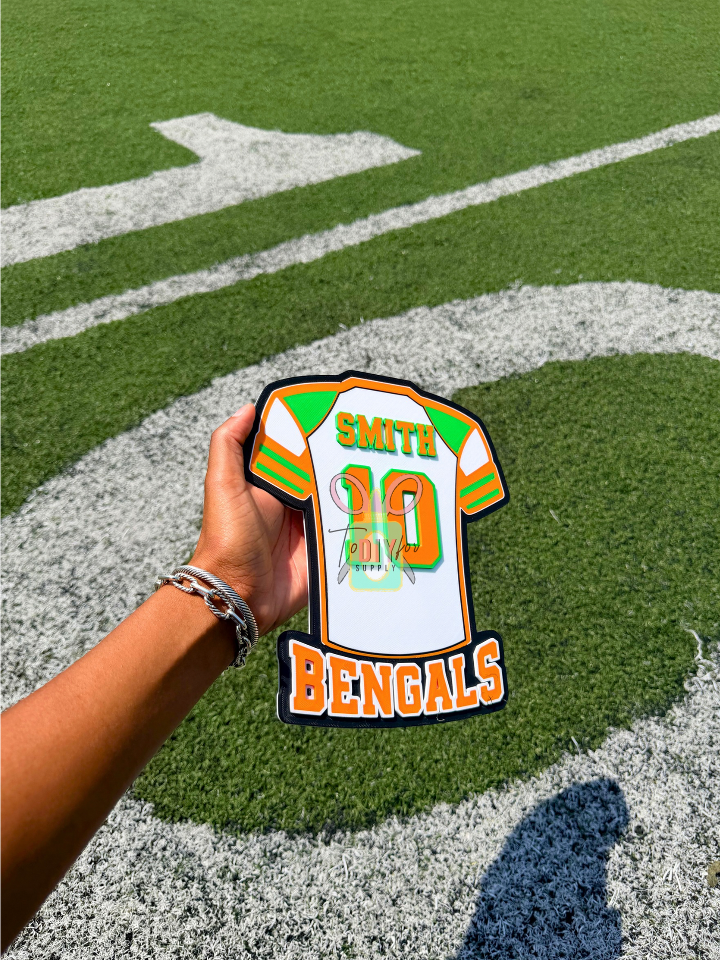 Personalized Football Jersey Spirit Stick