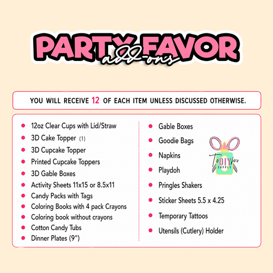 Party Favor Add-Ons