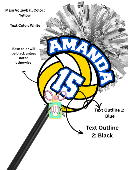 Personalized Basketball Spirit Stick